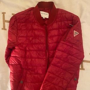 RED GUESS BOMBER
